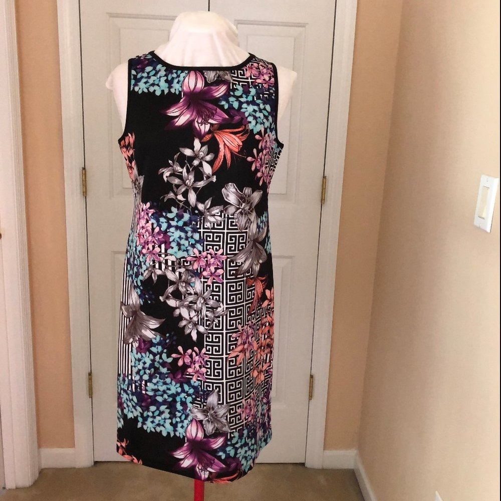 Shelby & Palmer Sleeveless Floral Dress Petite 12